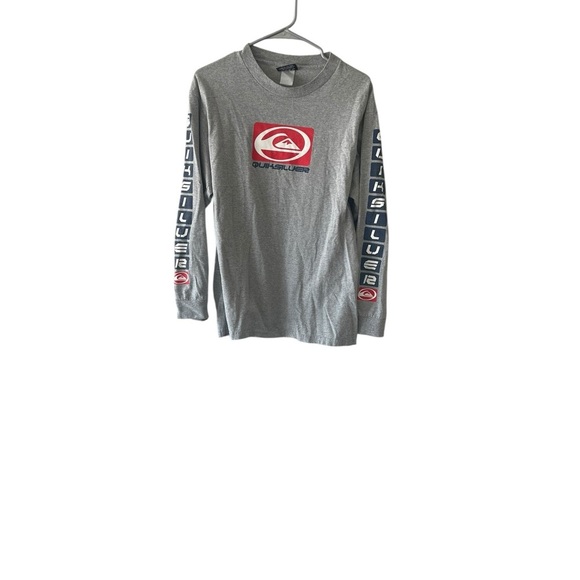 Quiksilver 1990’s Vintage Surf Gray Long Sleeve Tee - Picture 9 of 10